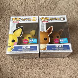 Pokemon Funko Pichu And Eevee Wondercon