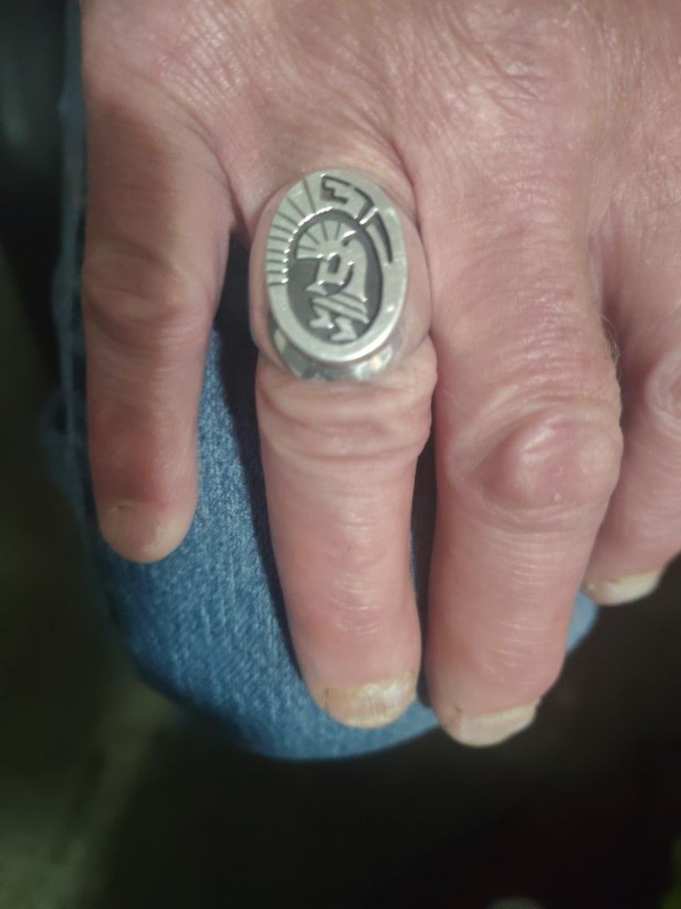I'm Selling My Kokopelli Ring It's Sterling Silver And I'm Only Asking A Hundred And 50