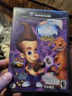 Nintendo GameCube new Factory sealed Adventures Of Jimmy Neutron boy Genius attack of the Twonkies.
Excellent condition.
