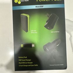 Neo-Style Power Pack Micro USB With 6000 mAh Battery Pack