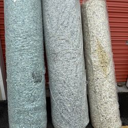 CARPET PAD ROLLS  2roll 1/2 inches 1 roll 5/16 inches