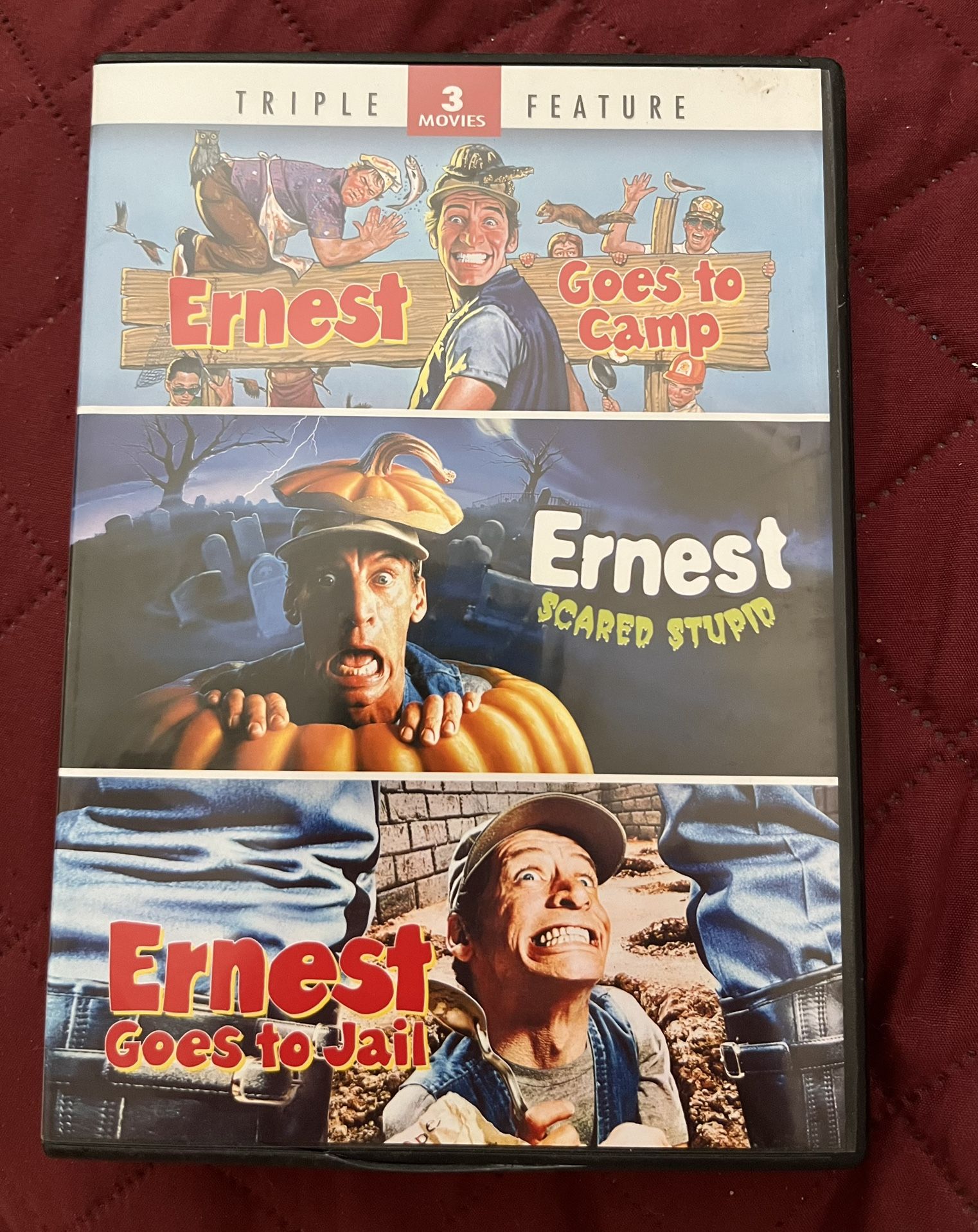 Ernest Movies DVD, Ernest Goes To Camp, Scared Stupid And Ernest Goes To Jail