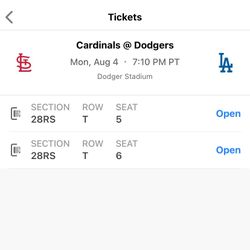 Dodger Tickets 