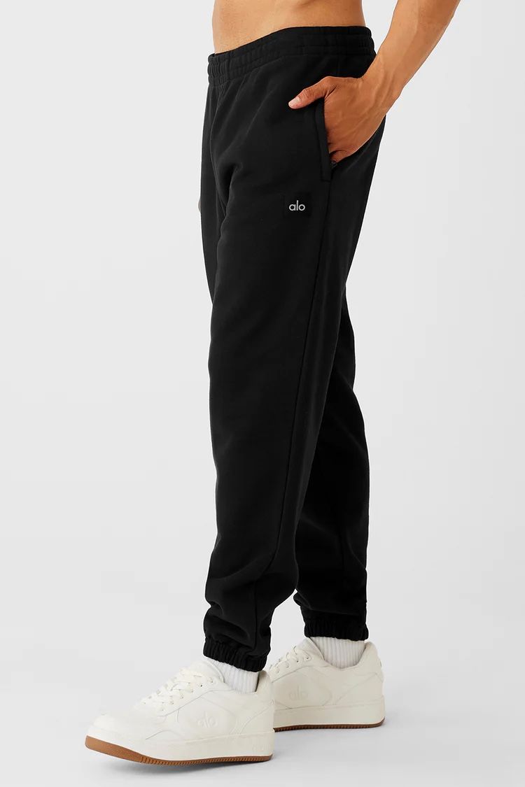 ALO Cuffed Renown Heavyweight Sweatpants - Black XS