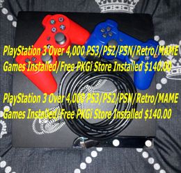 PS3-PlayStation 3/4,000+ PS1 PS2 PS3 and Retro/MAME Arcade Classics Installed $140.00