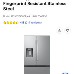 Samsung Refrigerator And Stand Up Freezer For Sale