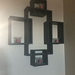 4pc Interlocking Wall Shelf
