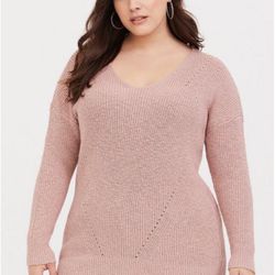 TORRID Pullover Tunic Cross Back Sweater - Size 2