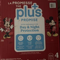 Huggies Plus Little Movers  (174 Diapers ) Size  4
