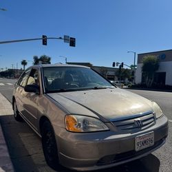 Honda Civic 2002 Clean Title License Plate Till October 2026  .130556 Miles $3000 Or Best Offer