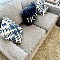 Sofa couch grey from living Spaces