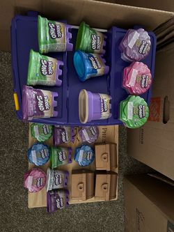 Kinetic Sand and Storage Cases