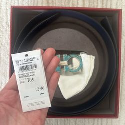 Salvatore Ferragamo Marble Gancini Reversible 