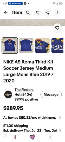 Rare  authentic soccer jersey