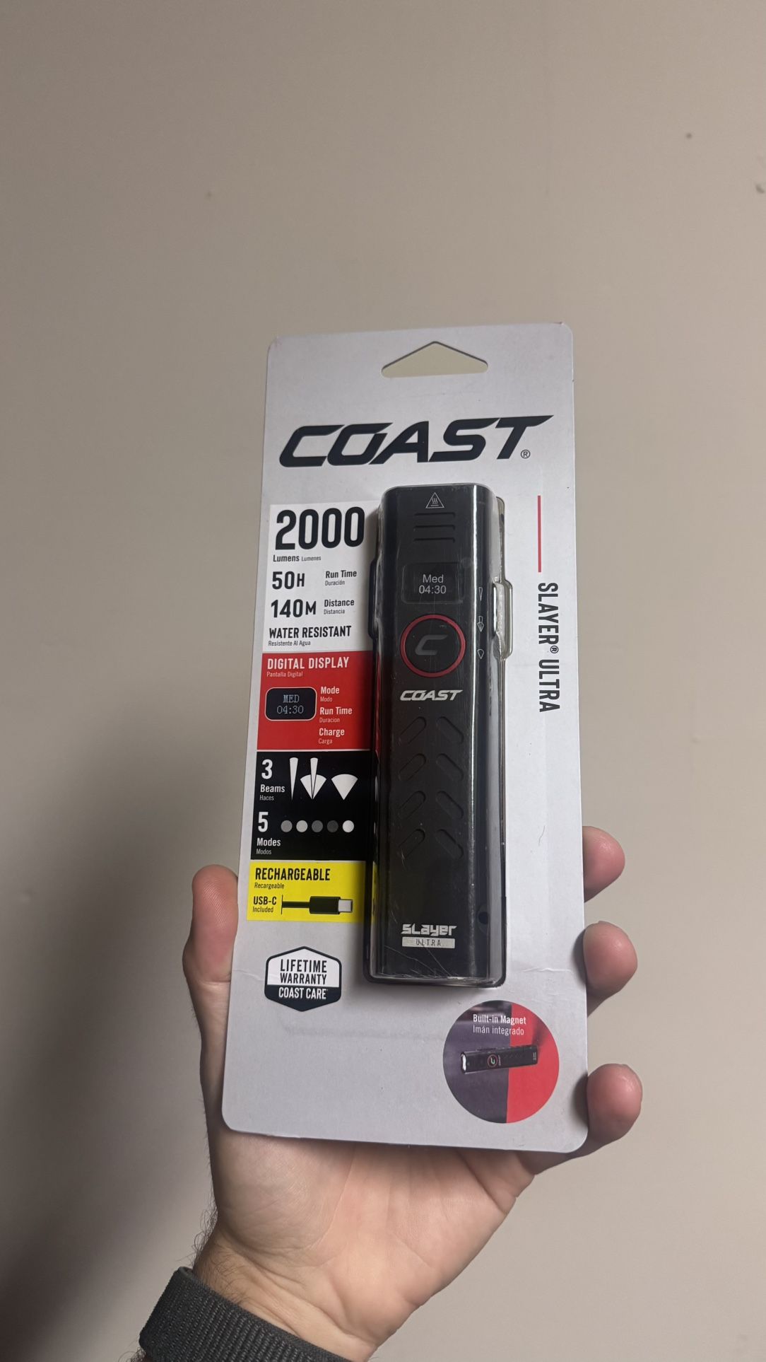 Coast Slayer Ultra 2000 Lumen Flashlight