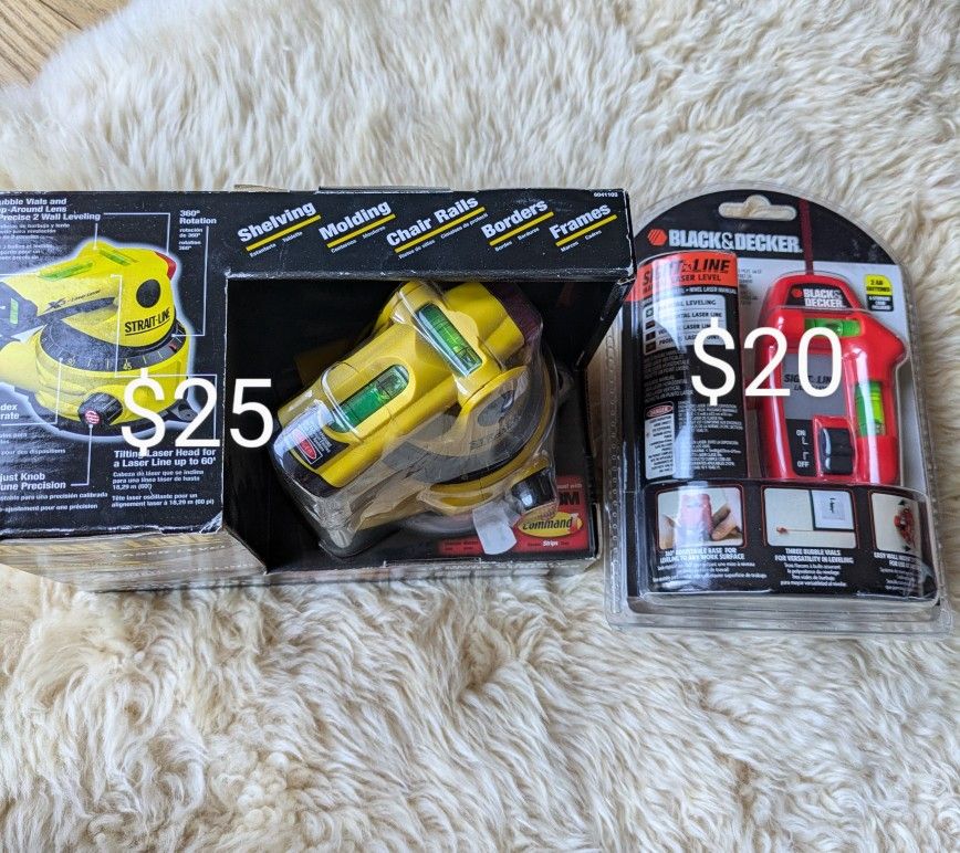 2 Laser Level ( new) The price is on the photos.