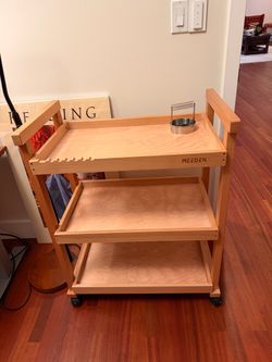 MEEDEN solid wood art cart