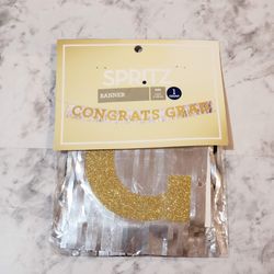 Spritz Banner Congrats Grad 6 Ft.