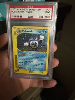 PSA 9 Poliwrath Holo 2002 Pokemon Expedition #24