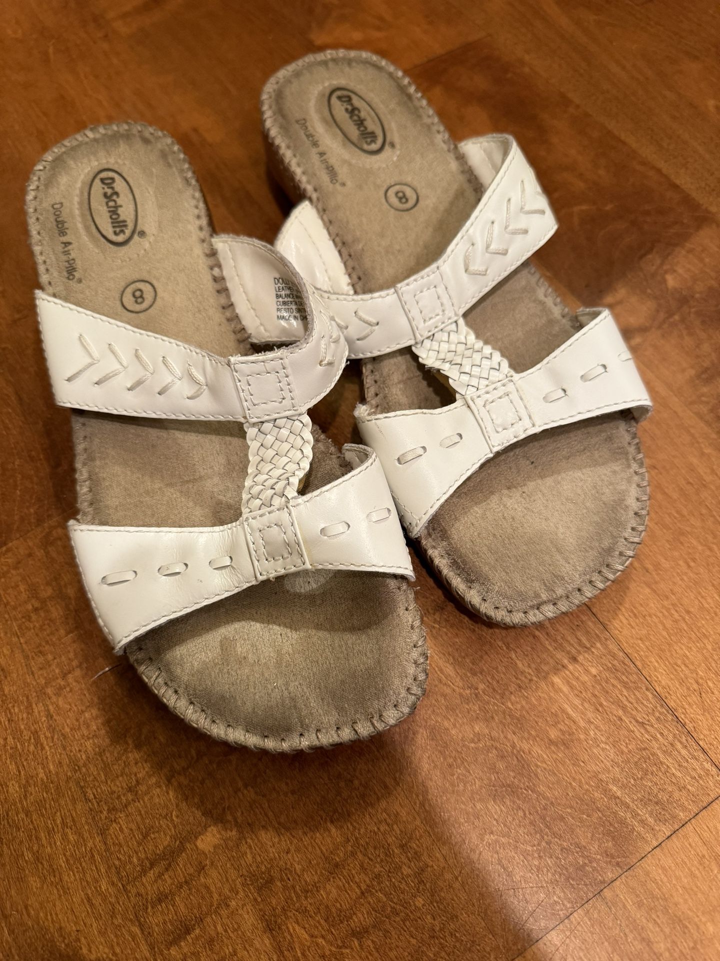 Dr Scholls Double Air Pillow Sandals Leather Shipping Avaialbe
