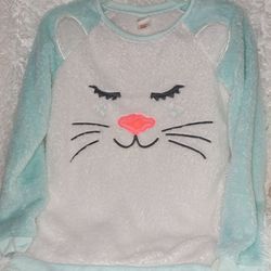 Girls XL 14-16 Kitty Cat Long Sleeve Top