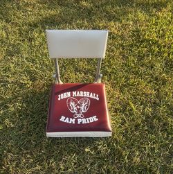 John Marshall Ram Pride Vintage Folding Stadium Bleacher Chair