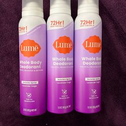 Lume Whole Body Deodorant Spray Lavender Sage Fragrance 