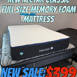 NEW NECTAR CLASSIC FULL SIZE MEMORY FOAM MATTRESS
