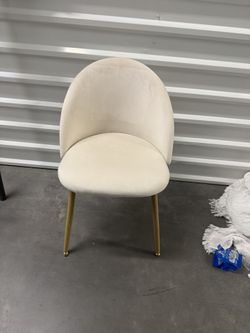 Velvet Upholstered Chair