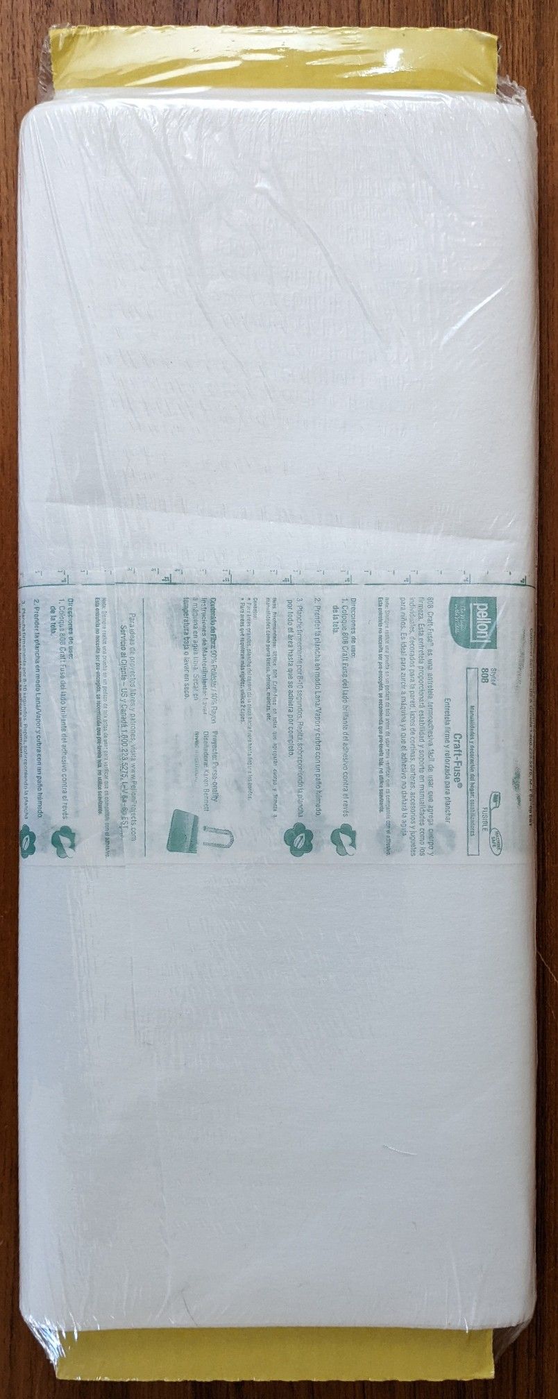 NEW Factory Sealed, Genuine PELON 808 Craft Fusible Interface - White - 20" x 20 yards