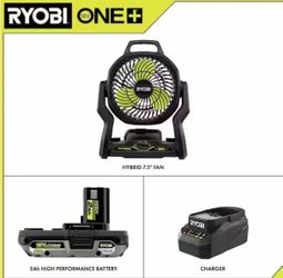 Ryobi 18V ONE+ Hybrid 7.5" Fan Kit