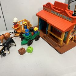 Vintage Fisher-Price western town