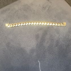 Cuban Link Silver 14k Gold Plated
