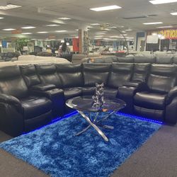 🇺🇸FURNITURE TAX SEASON SALE 🔥MODERN LED SOFA & LOVESEAT SET 40% OFF RETAIL‼️