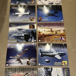 100 Years Of AirPower USAF Air Force Posters 18x24" Set Of 12
