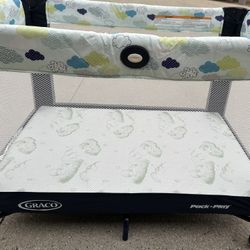 GRAYCO NEW PACK N PLAY & DREAM ON ME 3” MATTRESS