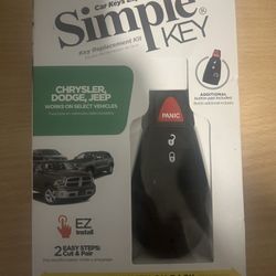 Key Replacement Kit (Chrysler, Dodge, and Jeep)
