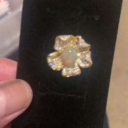 Silver With Opal 