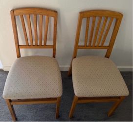 Set of 2 Stakmore Arts & Crafts Folding Chairs (Light Gray Wash)