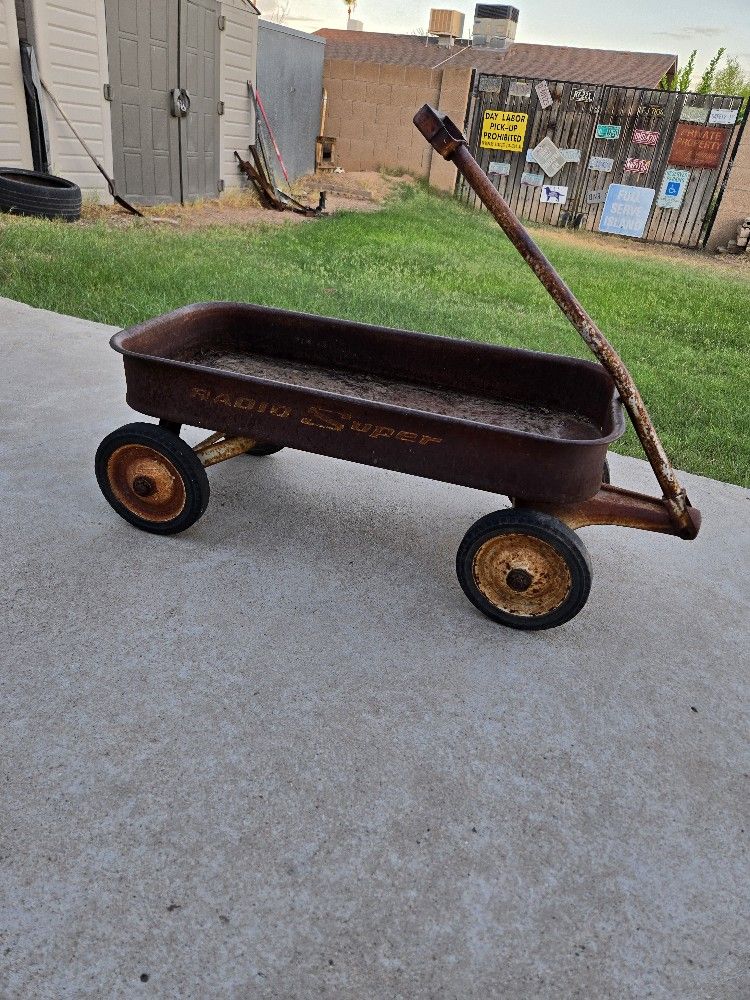 Vintage Radio Flyer Wagon Patina