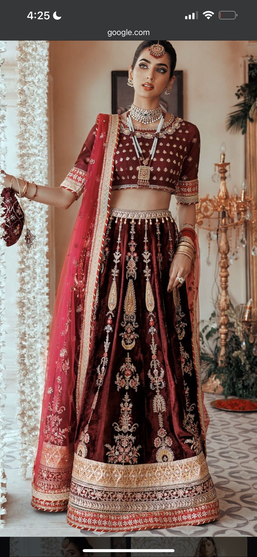 New 2 Piece Maxi Wedding Party Dress Medium