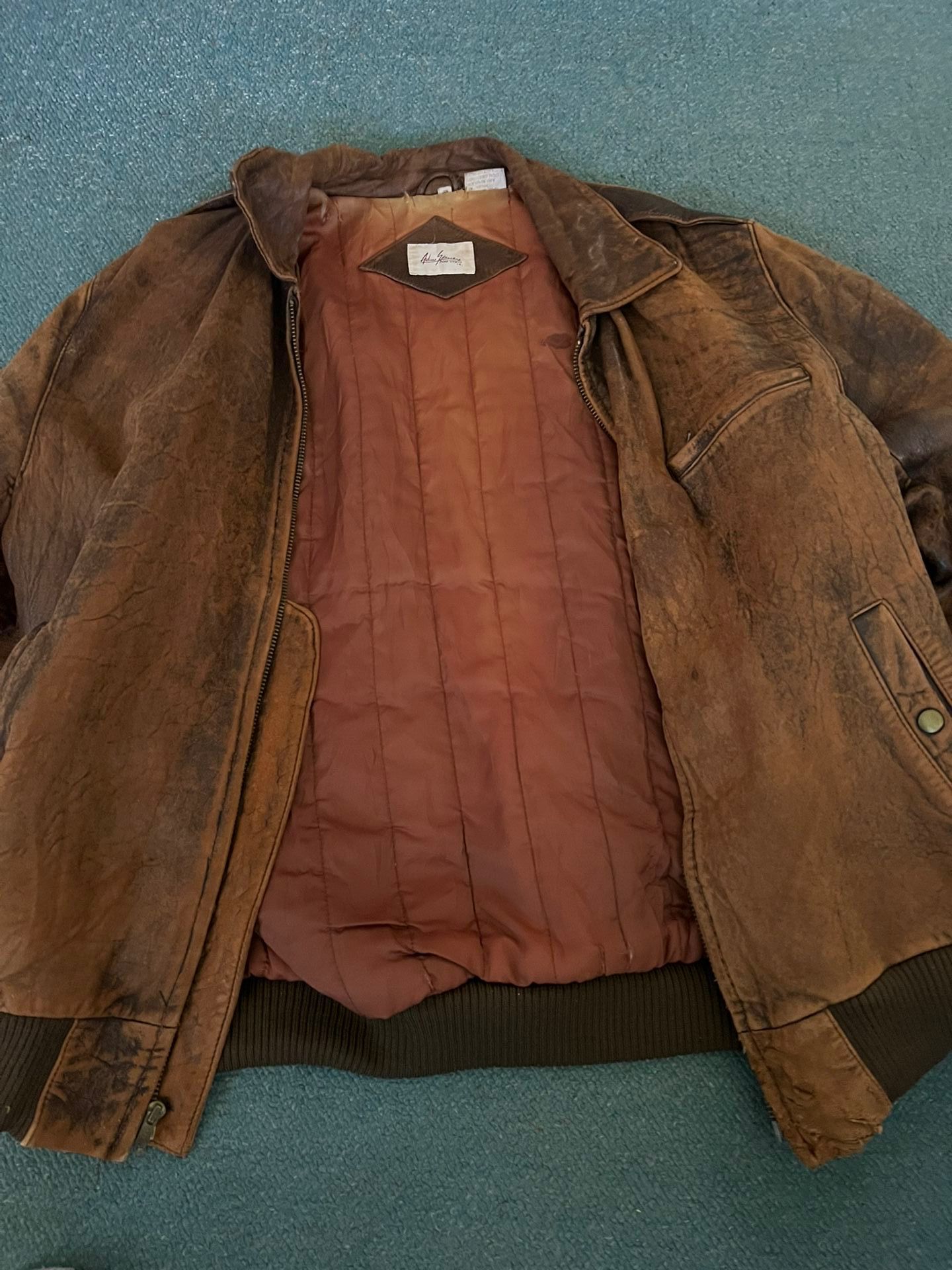 Adam Spencer Leather Flight Jacket