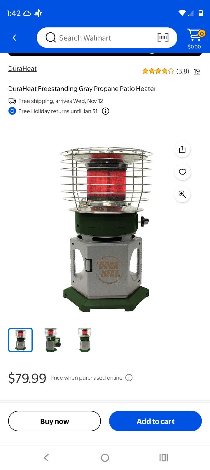 Dura Heat LP10-360 Radiant Heater