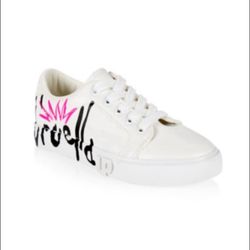 GROUND UP X CRUELLA Girl's Disney's Cruella Oversized-Print Lace-Up Sneakers 4