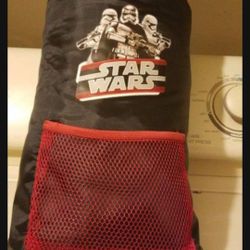 Star Wars Kylo Ren The Force Awakens Sleeping Bag With Carrying Case. Reversible. 56 X 25