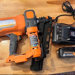 RIDGID Framing Nailer,Battery and Charger