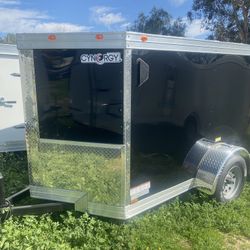 NEW 2025 Cynergy 5x8 V Nose Enclosed Trailer 