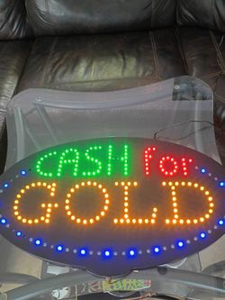 Cash For Gold store front Sign LED