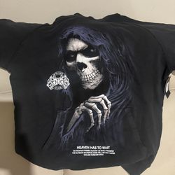 Darc Sport Hoodie Black Heaven Has To Wait Wolves