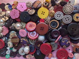 Variety Of Buttons Over 300 Total